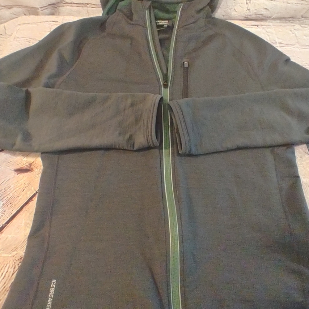 Ice Breaker Merino GT Womens Full Zip Grey Jacket S - Picture 12 of 13